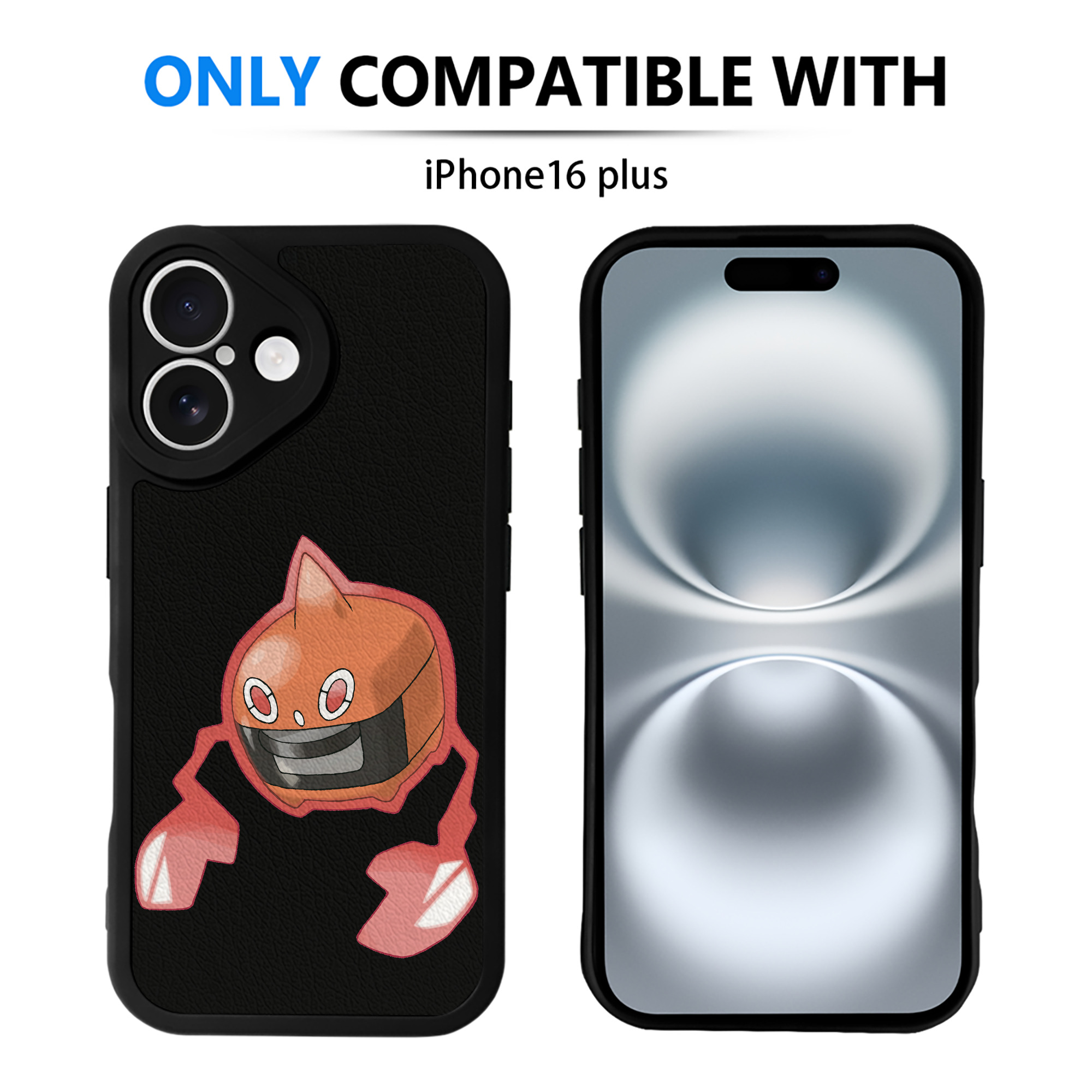 （画像用） ポケットモンスター Pokémon 【iPhone 16シリーズ対応】シリコンスマホケース（レザー調） 材質：シリコン